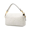 Fendi Zucca Embossed Leather Baguette Satchel Secondhand