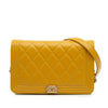 Chanel Quilted Lambskin Boy Wallet On Chain Secondhand