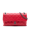 Chanel Medium Quilted Shiny Lambskin Burgundy Rocks Flap Secondhand