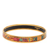 Hermès Narrow Animal Motif Enamel Bangle 62 Secondhand
