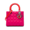 Dior Medium Tricolor Lambskin Cannage Lady Dior Secondhand