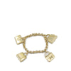 Hermès 18K Yellow Gold Bag Charm Chain Bracelet Secondhand