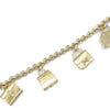 Hermès 18K Yellow Gold Bag Charm Chain Bracelet Secondhand