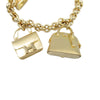 Hermès 18K Yellow Gold Bag Charm Chain Bracelet Secondhand