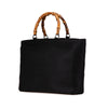 Gucci Bamboo Canvas Satchel Secondhand