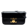 Celine Shiny Calfskin Triomphe Claude Shoulder Bag Secondhand
