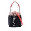 Chanel CC Multicolor Quilted Lambskin Cuba Drawstring Bucket Bag Secondhand