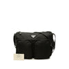 Prada Tessuto Double Pocket Zip Top Crossbody Secondhand