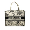 Dior Medium Canvas Embroidered Zodiac Toile De Jouy Book Tote Secondhand