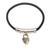 Hermès Leather Cadena Heart Charm Bracelet Secondhand