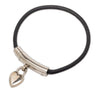 Hermès Leather Cadena Heart Charm Bracelet Secondhand
