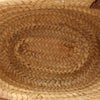 Secondhand LOEWE Anagram Basket Small Raffia x Leather Handbag in Beige x Brown