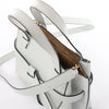 LOEWE Gate Mini Top Handle Leather 2Way Handbag in Gray Secondhand