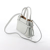 LOEWE Gate Mini Top Handle Leather 2Way Handbag in Gray Secondhand
