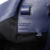 LOEWE Hammock Medium Leather 2Way Handbag in Navy Blue Secondhand