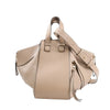 LOEWE Hammock Small Leather 2Way Handbag in Beige Secondhand