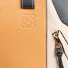LOEWE Hammock Small Leather 2Way Handbag in Orange x Black x Beige Secondhand