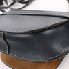 LOEWE Gate Mini Leather Crossbody Bag in Navy Blue Secondhand