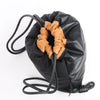 LOEWE Puffy Yago Leather x Nylon Backpack in Black x Brown Secondhand