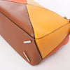 LOEWE Puzzle Medium Raffa x Leather 2Way Handbag in Orange x Brown x Beige Secondhand