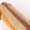 LOEWE Puzzle Medium Raffa x Leather 2Way Handbag in Orange x Brown x Beige Secondhand