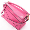 Secondhand LOEWE Puzzle Medium Leather 2Way Handbag in Pink