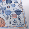 Louis Vuitton "up AND away" 100% Silk Scarf in Blue M78448 Secondhand