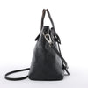 Louis Vuitton Hina Monogram Mahina Leather Shoulder Bag in Black M54350 Secondhand