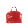 Secondhand Louis Vuitton Alma GM Vernis Leather Handbag in Red M93596