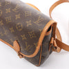 Secondhand Louis Vuitton Gibecière MM Monogram Canvas Crossbody Bag in Brown M42247