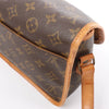 Secondhand Louis Vuitton Gibecière MM Monogram Canvas Crossbody Bag in Brown M42247