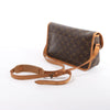 Secondhand Louis Vuitton Gibecière MM Monogram Canvas Crossbody Bag in Brown M42247