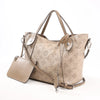 Louis Vuitton Hina Monogram Mahina Leather Shoulder Bag in Beige M54351 Secondhand