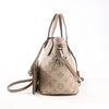 Louis Vuitton Hina Monogram Mahina Leather Shoulder Bag in Beige M54351 Secondhand