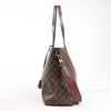 Louis Vuitton Jersey Damier x Leather 2Way Shoulder Bag in Brown x Burgundy N44021 Secondhand