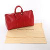 Secondhand Louis Vuitton Keepall 45 Epi Leather Travel Bag in Red M42977