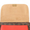 Louis Vuitton Monogram Marignan 2Way Female Handbag in Brown x Red M44286 Secondhand