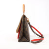 Louis Vuitton Monogram Marignan 2Way Female Handbag in Brown x Red M44286 Secondhand