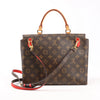 Louis Vuitton Monogram Marignan 2Way Female Handbag in Brown x Red M44286 Secondhand