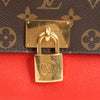 Louis Vuitton Monogram Marignan 2Way Female Handbag in Brown x Red M44286 Secondhand
