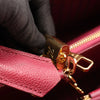 Secondhand Louis Vuitton Montaigne MM Monogram Empreinte 2Way Handbag in Burgundy M43258