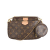 Secondhand Louis Vuitton Multi Pochette Accessoires Monogram Canvas Handbag in Brown