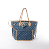 Louis Vuitton Neverfull MM Monogram Denim Shoulder Bag in Blue M13192 Secondhand