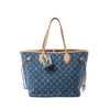 Louis Vuitton Neverfull MM Monogram Denim Shoulder Bag in Blue M13192 Secondhand