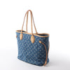 Louis Vuitton Neverfull MM Monogram Denim Shoulder Bag in Blue M13192 Secondhand