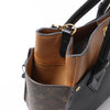 Louis Vuitton On My Side MM Monogram Leather 2Way Handbag in Brown x Black M53823 Secondhand