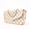 Louis Vuitton Damier Azur Pochette Pochette Félicie Crossbody Bag in Beige N63106 Secondhand