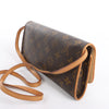Louis Vuitton Pochette Twin GM Monogram Canvas Crossbody Bag in Brown M51852 Secondhand