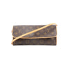 Louis Vuitton Pochette Twin GM Monogram Canvas Crossbody Bag in Brown M51852 Secondhand
