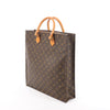 Louis Vuitton Sac Plat Monogram Canvas Handbag in Brown M51140 Secondhand